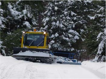 A Groomer along the trail